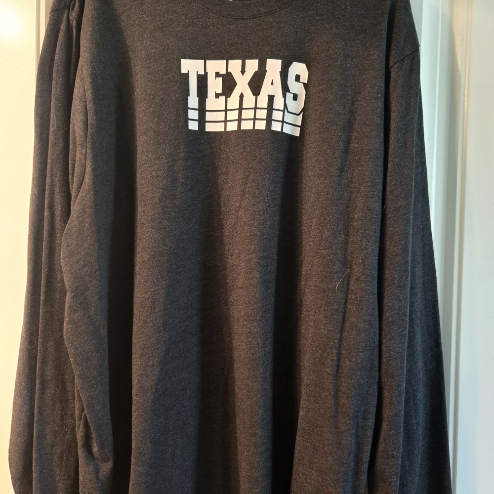 Gray Long Sleeve Texas Tee